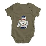 TWISTED ENVY Baby Mädchen (0-24 Monate) Body Gr. 3-6 Monate, Khaki
