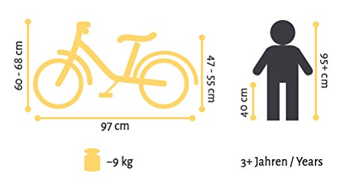 BIKESTAR® Premium Design Kinderfahrrad für coole Kids ab 3 Jahren ★ 12er Deluxe Cruiser Edition ★ Glamour Pink - 9