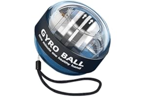 Ezweiji Balle Gyroscopique à Démarrage Automatique pour Poignet,Livré avec Le Sac à Balles d'origine,Exercer Les Muscles de la Main