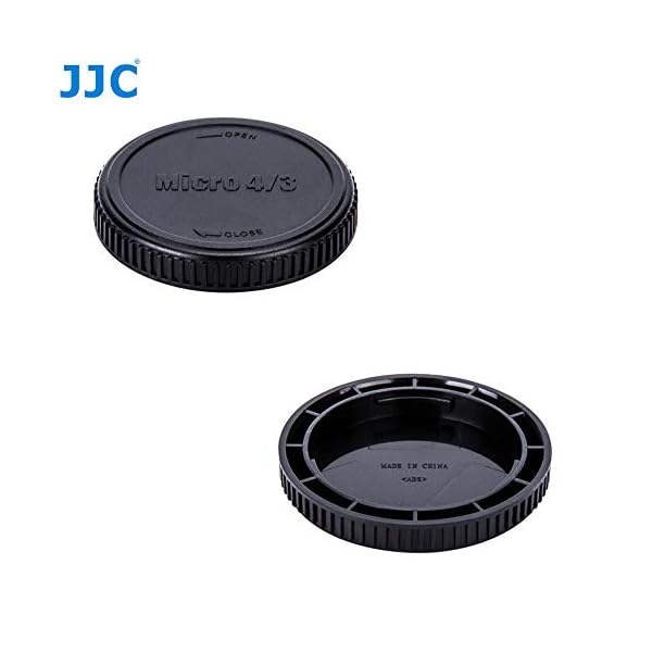 JJC Tapa de Cuerpo + Tapa del Objetivo de Cámara para Micro Four Thirds i.e Olympus, Panasonic M4/3 Mirrorless and… - Image 5