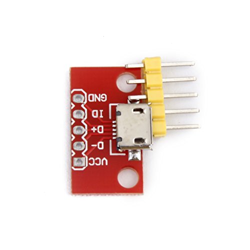 Gazechimp Micro-B USB Breakout Board Phone Power charging converter Module Rot - 2