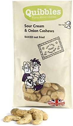 Quibbles Sour Cream &amp; Onion Cashews 30g (Pack of 28)