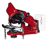 Einhell Affûteuse de chaîne de tronçonneuse sans fil GE-CS 18 Li Solo Système Power X-Change (18V, Dispositif de serrage, Livrée avec 1 meule abrasive) VERSION SOLO LIVRE SANS BATTERIE NI CHARGEUR