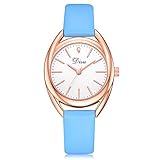 Uhren Damen Art und Weisefrauen Retro Armbanduhr Lederband Uhr Frauen Quarz Analog Uhr Handgelenk kleine Armbanduhr Vorwahlknopf-zarte Uhr Luxusgeschäfts Uhren,ABsoar