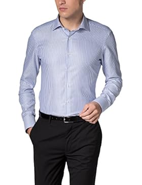 ETERNA Langarm Hemd SLIM FIT Twill gestreift