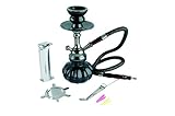 Mysale24 | Shisha | Wasserpfeife | Pumpkin | Mini | Einsteiger | inkl. Zubehör und 1 Rolle Kohle | Schwarz