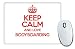Produktbild Rot Keep Calm und Love Bodyboard Mauspad TXT 0797