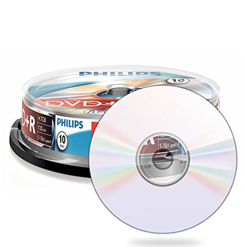 Philips DVD+R Rohlinge (4.7 GB Data/ 120 Minuten Video, 16x High Speed Aufnahme, 10er Spindel) - 2