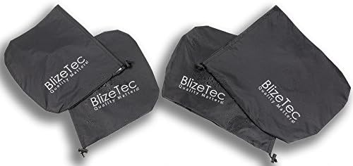 Car Side View Mirror Covers: BlizeTec Rain, Ice and Snow Protectors; Universal Design to Fit Most Car, Suv and Van (4 pcs)