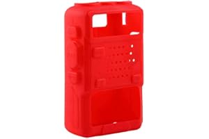 Showay Hegerby 5 Colors Silicone Soft Walkie Talkie Protective Case Cover for Baofeng UV-5R/UV-5RA/UV-5R Plus/UV-5RE/UV-5RC/F8+