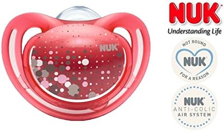 NUK "FREESTYLE" Nr. 10.729.781 - 1x Anatomical Silicone Pacifier Soother Dummy/ RED (0-6m+)