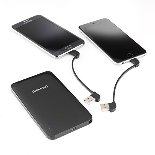 Intenso 7335520 Powerbank S5000-i Dual Slim externes Ladegerät (5000mAh, für Smartphone/Tablet PC/MP3 Player/Digitalkamera/Apple iPhone/iPad) inkl. Apple Lightning Kabel schwarz - 4