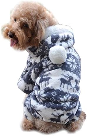 WINWINTOM New Stylish Pet Dog Warm Jumpsuit Hoodie Coat (XXL, Gray)