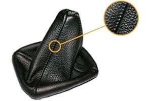 Schaltmanschette Schaltsack Sack Schwarz Faden Schwarz Echt Leder myshopx SA62