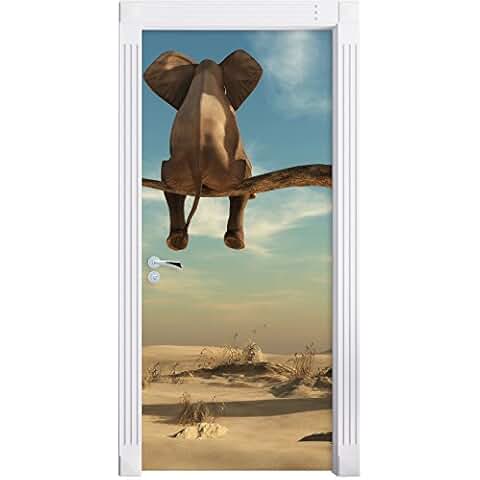 Französische Bulldogge Rose Türaufkleber 100x200cm - Selbstklebend & Abnehmbar