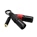 Produktbild perfk 3,5mm Stereo Klinkenstecker Female auf 2 x XLR männlich, 20cm Kurz