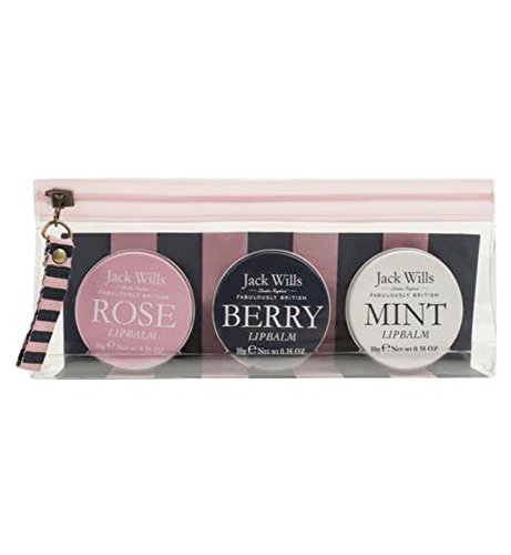 Jack Wills Ladies Set of Three Lip Balms