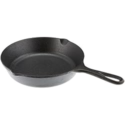 Eddingtons Lodge Round Skillet with Handle, Poêles à frire rond avec manche - 8 Pouces (20,3 cm)