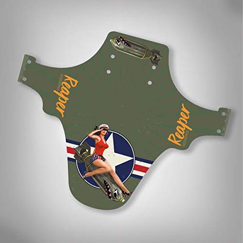 Reaper Accessories Easy-fit Front Mountain Bike Mud Guard Cycle Cycling Fender - Fits 24", 26" & 27.5" - Bomber