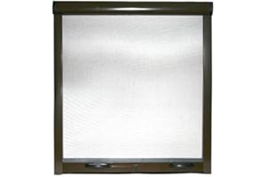 IPERBRIKO EASY UP Moustiquaire enroulable réductible pour fenêtre verticale Marron 100x170 cm