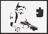kinder dvd player tragbar  Stormtrooper STAR WARS Poster Plakat Handmade Graffiti Street Art - Artwork
