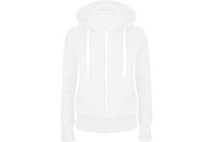 ‎MASRIN Sweatjacke Damen Full Zip Übergangsjacke Einfarbig Hoodie Sweatshirt Mantel Leicht taillierte College Jacke mit Kapuze Baumwolle Sportjacke Trainingsjacke Sweatshirtjacke Kapuzenjacke