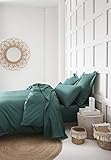 Today Drap-housse en coton - 201123 - Vert (Emeraude) - 140 x 190 cm