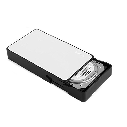 UASP Mode Festplattengehäuse, Spinido® USB 3.0 & 2.0 Aluminium Externes Festplatten Gehäuse Optimiert für 3.5" SATA III HDD mit USB 3.0 Kabel, Tool-free ( werkzeuglose Installation ) Kompatibel mit Windows 98SE / ME / 2000 / XP /Vista / 7 / 8, Mac OS 9.0 usw. ( Silber )