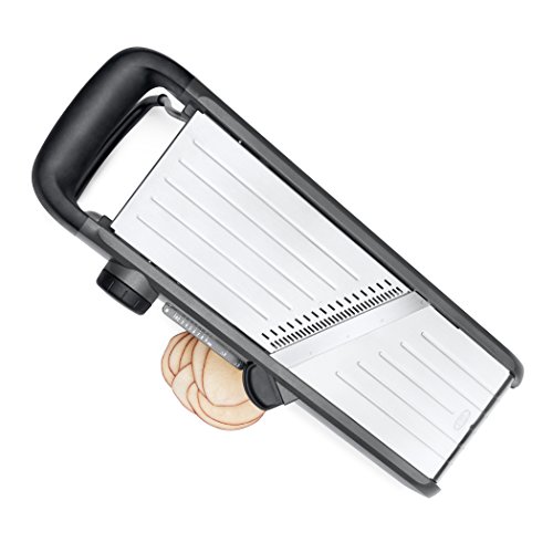 Oxo Good Grips 11194500 mlnyk Profi – Rallador de fruta y verduras 2,0, de plástico, Acero inoxidable, Gris, 10,66 X 41,91 x 18,16 cm