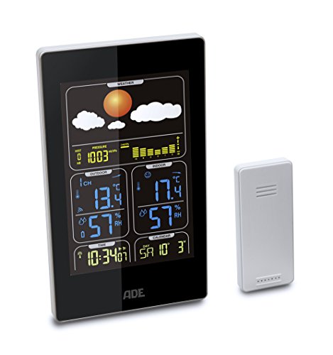 ADE Wetterstation WS 1401 mit Funk-Außensensor (schwarz)