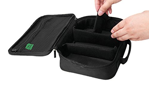 Cozyswan Aufbewahrungstasche Elektronik Organizer Tasche für USB Kabel Netzkabel Akku Digital Zubehör Tragbarer Speicherkarten Schwarz - 3
