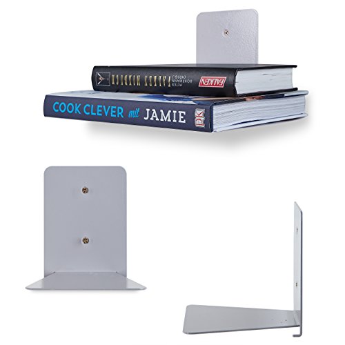 Lumaland unsichtbares Bücherregal Metall 4er Set - 2
