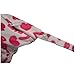 TOOGOO(R) Waterproof Reusable Wet Swim Diaper Bag w/ LOVE and Heart Prints - White and Pink