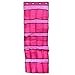 Produktbild LIUYUNE,20 Taschen Vlies Türschuhe hängen Aufbewahrungstasche(color:ROSE ROT)