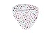 Döll Baby Girls Dreiecktuch mit Klett zum Wenden Nicky Neckerchief, White (raspberry Sorbet 2210), 1 (Manufacturer size: 1)