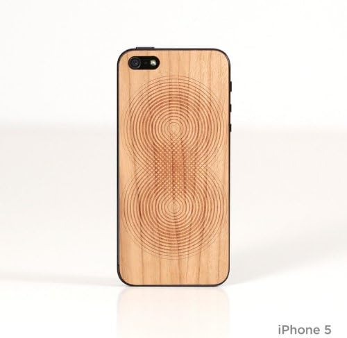 Lazerwood Andy Gilmore Ad Infinitum 22183 Wooden Cover for Apple iPhone 5 / 5S with Screen Protector Cherry