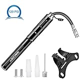 Kompakt und leicht: Länge: 22 cm, Gewicht: 110 g; Diese leichte rahmen pumpe mit einem flexiblen Gummischlauch ausgestattet, der geschickt im Griff verstaut werden kann, um die Kompaktheit zu maximieren. mit sicheren Rahmenhalterung, stark und leicht zu transportieren. Selbst Jugendliche können es auch einfach benutzen!