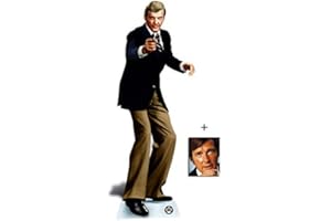 BUNDLEZ-4-FANZ FAN PACKS Fan Pack - Roger Moore Secret Agent Spy Lifesize Cardboard Cutout/Standee/Standup - Includes 8x10 (20x25cm) Photo