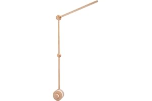 Youuys Supporto Giostrina Lettino in Legno, Regolabile in Altezza Mobile per Culle, Supporto Mobile per Bambini a Braccio per Carillon Campanelli da Letto