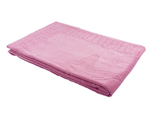 XXL Strandtuch 100x200cm / 100% Baumwolle 380g/m2 / Motiv Muscheln (Rosa) - 2