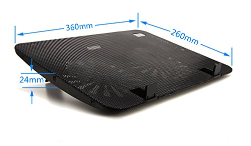 iwish 2016 neu Design USB Super Ultra Dünn 2 Lüfter Kühler Pad für 33 cm 35,6 cm Notebook Laptop Macbook PC Heizkörper - 5