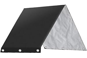 ZYWUOY Bâche de protection imperméable pour aire de jeux - 210D - 132 x 226 cm - Noir