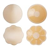 2 Pairs Reutilizable Auto Adhesivo Invisible Silicona Empanadas Cubierta De...