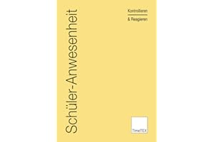 ‎TIMETEX TimeTEX Schüler-Anwesenheit - A4 - Heft - Beige - 10775 - Schüleranwesenheit - Kontrollieren und Reagieren
