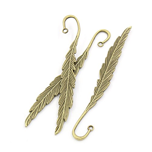 5Pcs Marcador De Libros de Pluma Met lico Hermoso Retro Marcas de P ginas Color de Bronce reviews 5Pcs Marcador De Libros de Pluma Met lico Hermoso Retro Marcas de P ginas Color de Bronce