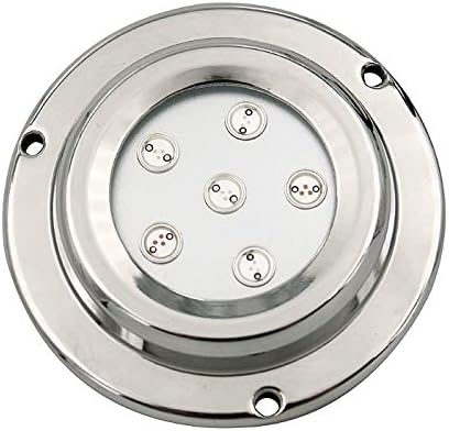 6W Small White Green Blue Red Surface Wall Mount 6x1W Ocean Seawater Rustproof Submarine Decorative Yacht Lighting Round 6 Watt Single Color Navigation Underwater Led Boat Lights