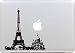Produktbild Macbook Sticker , Stillshine Removable Schwarz Kreativ Macbook Sticker Aufkleber Skin Laptop Vinyl Decal Sticker Abziehbild Abziehbilder (Eiffelturm)