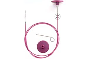 KnitPro K10641 Kabel, Edelstahl, Lila, 40cm
