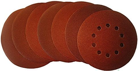 MyWork 8 Holes Professional Tools Velcro-Backed Sanding Disks Diameter 225 mm Grit P60 Pack of 50) 22565MW – 60