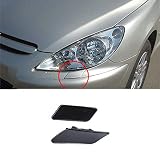 Paquete incluido: 1 xpc Faros Delanteros Sin Pintar Aerosol Tapa Delantera Parachoques Delantero Boquilla Tapa Tapa Limpieza Accesorios para 307 207 (Lado del conductor izquierdo)